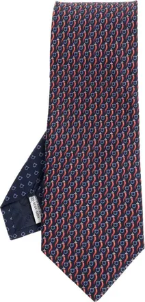 Ferragamo Ties, male, Blue, Size: ONE SIZE Silk Tie