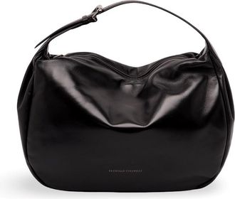 Brunello Cucinelli Boule Hobo Bag In Nappa Leather