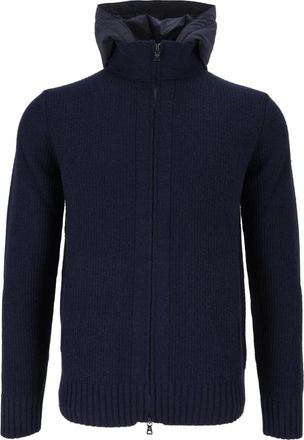 Ballantyne Cardigan met capuchon - Heren - Vesten - Blauw - L - Wol - Truien & Vesten
