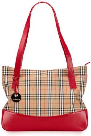 Burberry Borsa tote Pre-owned Haymarket Check - - Pre-owned - Donna - Beige - ONE SIZE