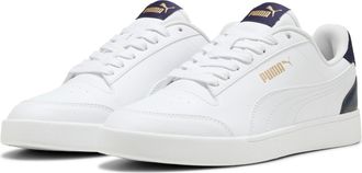 Puma Sneaker PUMA SHUFFLE, Damen, Gr. 37, weiss (puma wei&szlig;, puma wei&szlig;, peacoat, puma team gold), Synthetik, Schuhe Sneaker