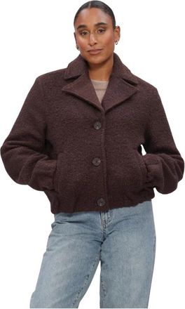 Nukus Dames Jassen Madelin Jacket Boucle - Dames - Zomerjassen - Bruin - XS - Jassen