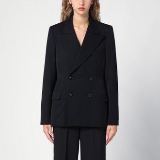 Maison Margiela Black double-breasted jacket in wool