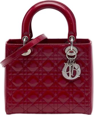 Dior Pre-owned Dior Medium Patent Cannage Lady Dior Ladies FXWANC22RA4W0OS1