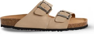TruClothing Slip-On Leather Footbed Slipper Sandals