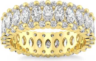 Pompeii3 6 Ct Marquise Diamond Eternity Ring 14k Gold Lab Grown Womens Eternity Band