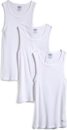 Original Penguin 3-Pack Supersoft Cotton Tank Tops in White at Nordstrom Rack, Size X-Large