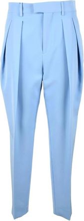 Berwich Elegante Stretch Broek - Dames - Broeken - Blauw - 3XL - Polyester - Broeken