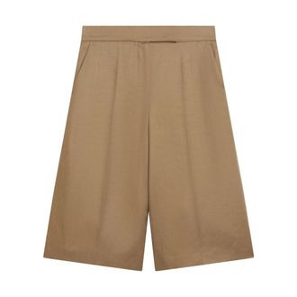 Max Mara Casual Shorts, female, Beige, Size: 2XS Bermuda Shorts