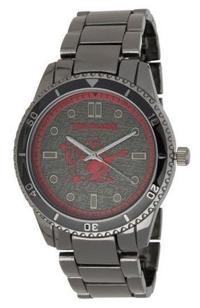 True Religion Buddha Quartz Bracelet Watch, 43mm in Black at Nordstrom Rack