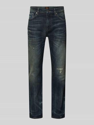 Boss Orange by Hugo Boss BOSS Orange Slim Fit Jeans aus Baumwoll-Mix Modell DELAWARE BO IMAGE in Jeansblau, Größe 30/32
