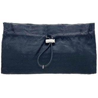Prada Black Nero Tessuto Pouch (Pre-Owned)