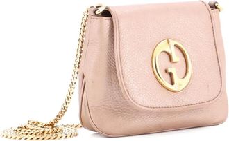 Gucci 1973 Chain Shoulder Bag Leather Small crossbody bag - Goud