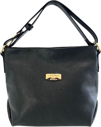 Baldinini Black Cowhide Clutch Womens Bag