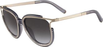 Chlo&eacute; Zonnebril - Dames - Zonnebrillen - Grijs - 54 MM - Accessoires