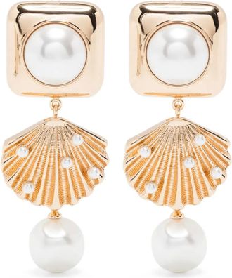 Self Portrait Orecchini con perle sintetiche - Oro