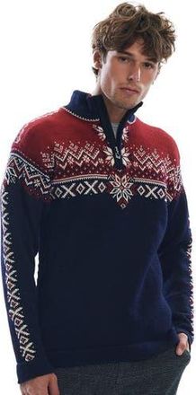 Dale of Norway 140Th Anniversary Sweater - Mens in Navy/red Rose/off White at Nordstrom, Size Small