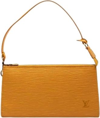 Louis Vuitton Pre-owned Shoulder Bags, female, Yellow, Size: ONE SIZE Pre-owned Pochette Accessoires