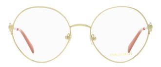 Emilio Pucci EP5203 Round Oversized Metal Eyeglasses - Gold