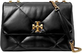 Tory Burch Kira Diamond Quilted Convertible Shoulder Bag - female - Tory Burch - Shoulder Bags - Black - ONE SIZE - Bags