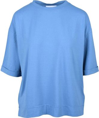 Alpha Studio Camiseta - Tops - Mujer - Azul - M