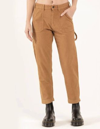 Rvca Evolution Corduroy Pants In Camel