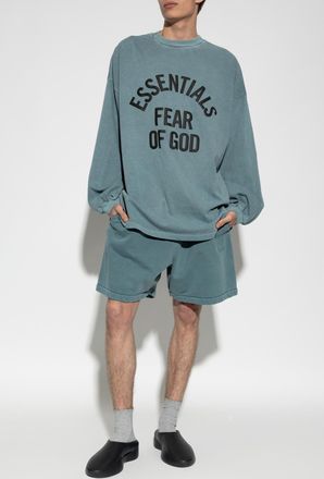 Fear of God Sweatshirt With Printed Logo, Mens, Blue