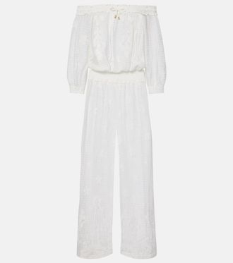 Melissa Odabash Tully crochet cotton-blend jumpsuit