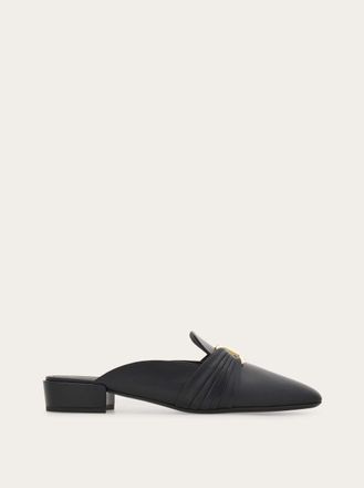 Ferragamo Women Gancini ornament mule Black Size 10.5