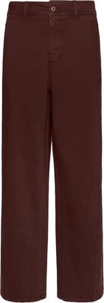 Elena Miro Pantal&oacute;n Boy Fit - Trousers - Mujer - Marr&oacute;n - L