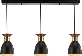 Jonathan Y Designs Jonathan Y Designs Edison 5.75In Linear 3-Light Led Pendant