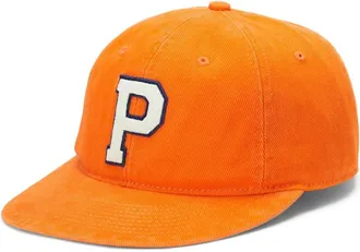 Polo Ralph Lauren logo-embroidered twill baseball cap - men - Cotton - One Size - Orange