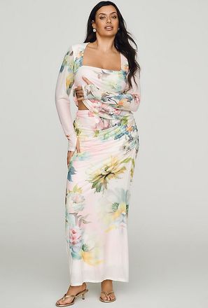 AFRM Bevin Power Mesh Maxi Skirt
