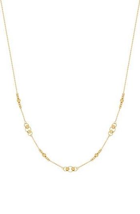 Bony Levy 14K Yellow Gold Beaded Station Chain Necklace at Nordstrom Rack, Size 18