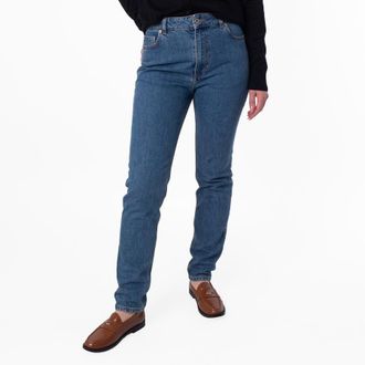 Burberry High Waisted Slim-Fit Denim Jeans, Waist Size 27