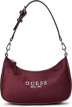 Guess Arona Shoulder Bag Womens Handbags Wine, Nylon