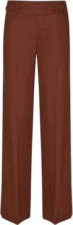 Silvian Heach Plimpi Broek - Dames - Wijde Broeken - Bruin - M - Polyester - Broeken