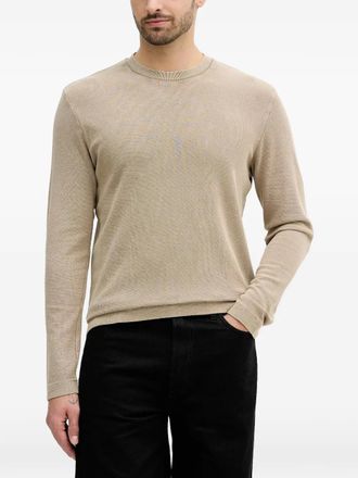 Joop long-sleeve crew-neck T-shirt - men - Cotton - M - Neutrals