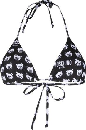 Moschino Teddybeer Bikini Top - Dames - Bikinis - Zwart - M - Badmode