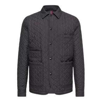 Moncler Theoline Diamond Quilted Padded Jacket - Heren - Jassen - Blauw - Maat: XL Zijde