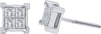 DiamondMuse Diamond Muse 0.50 cttw 14KT White Gold Diamond Stud Earrings for Women