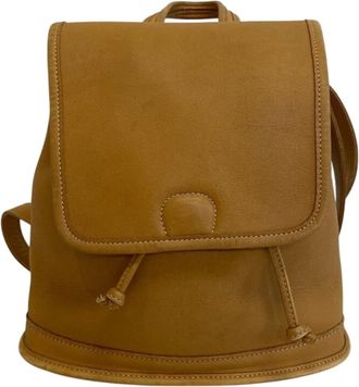 Coach Beige Leather Backpack (Pre-Owned)