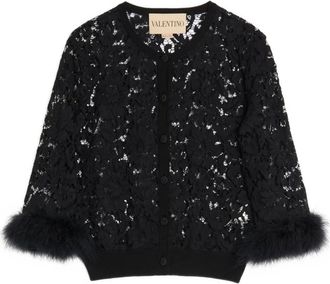Valentino Garavani Cardigan con decorazione - Nero