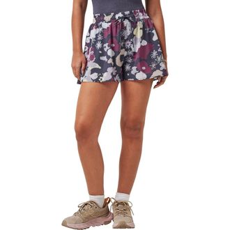 Travis Mathew Shifting Sands Stripe Drawstring Shorts in Graystone Floral Multi at Nordstrom Rack, Size X-Small