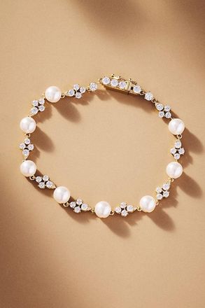 Nadri Venus Pearl Line Bracelet