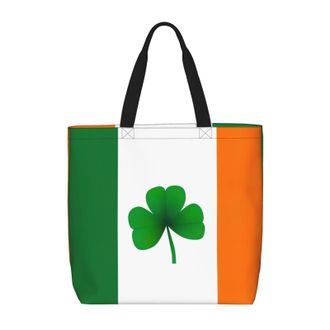 Generic Women Handbag Ireland Irish Shamrock Womens Tote Bag Large Capacity Girls Shopping Bags, For Holiday, School, Christmas, Birthday, Graduation