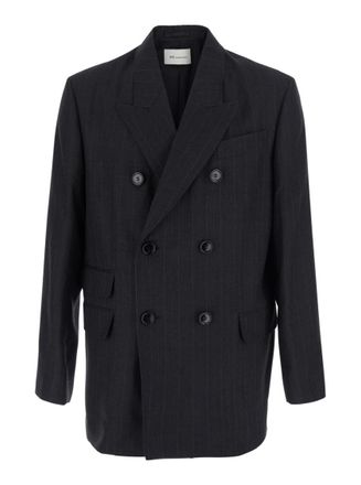 Ami Dark Grey Stripes Blazer