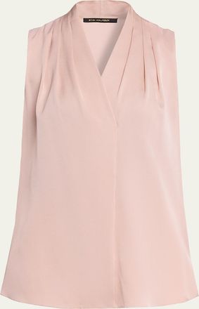 Kobi Halperin Mila Silk-Stretch Sleeveless Top