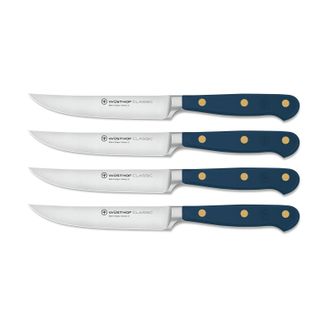 W&uuml;sthof Classic 4 Piece Steak Knife Set, Wild Blueberry