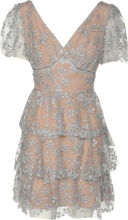 Self Portrait Abito corto con ricamo S 2022 - Toni neutri